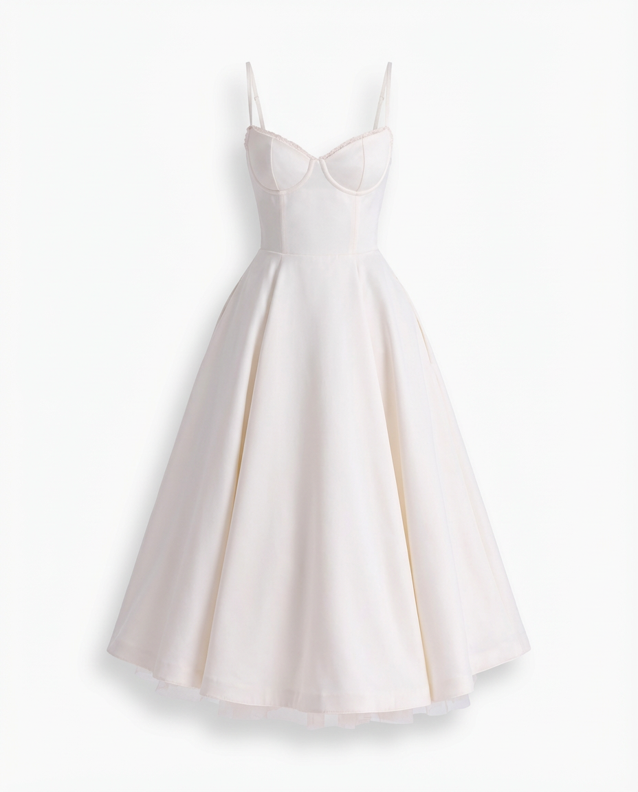 Robe midi à bretelles | Ligne élégante | Coupe fluide pour le soir 9