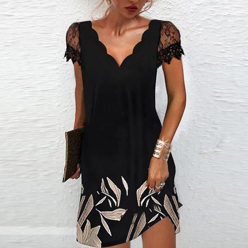 Robe midi femme | Col en V 3