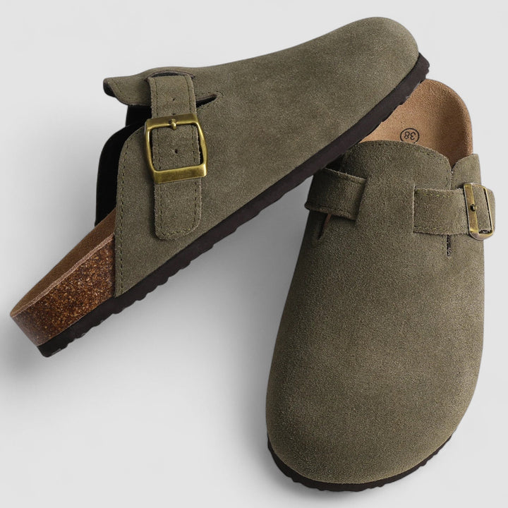 Noora™ | Livia – Des slip-ons confortables en daim avec soutien orthopédique