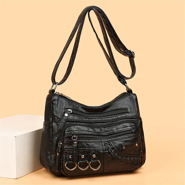 Olivia™ Vintage Charm | Sac à main zippé Luxe Doux