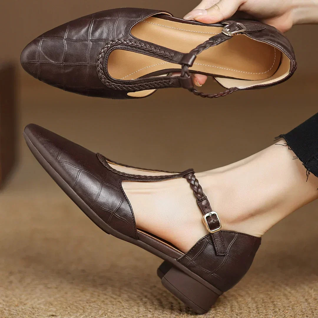 Mary-Jane™| Kepa Leren Mary Janes