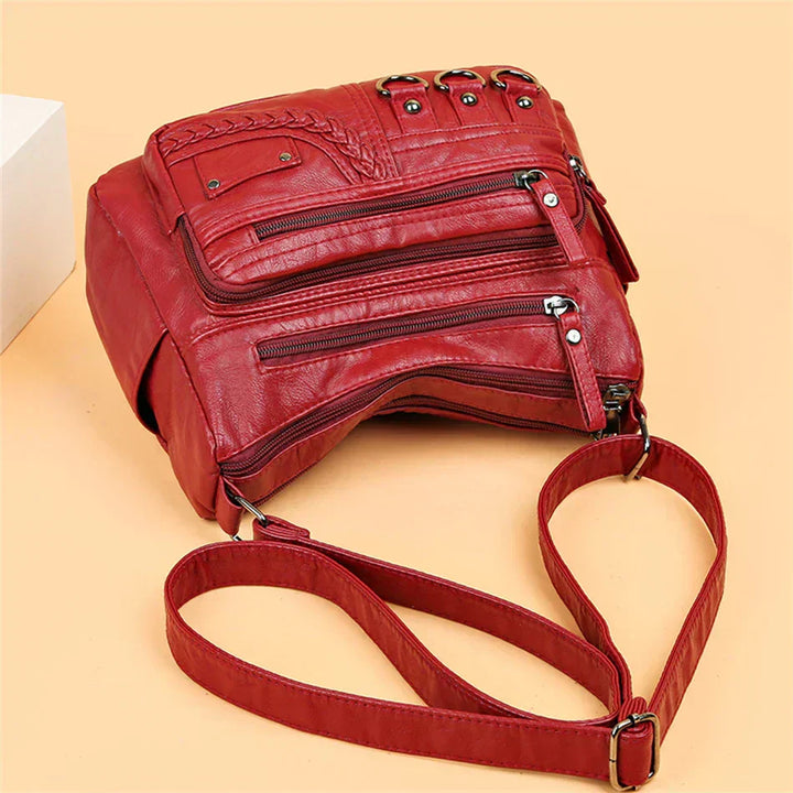 Olivia™ Vintage Charm | Sac à main zippé Luxe Doux