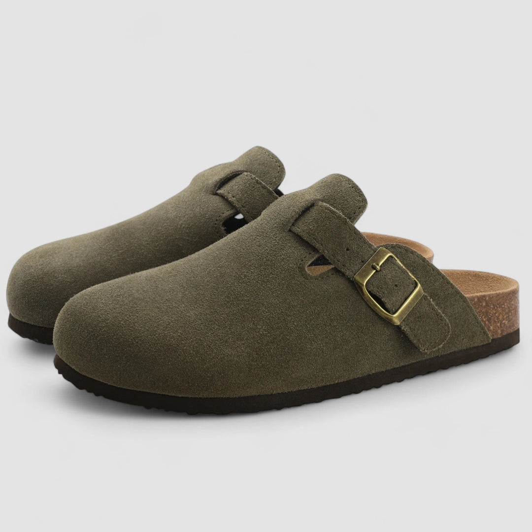 Noora™ | Livia – Des slip-ons confortables en daim avec soutien orthopédique