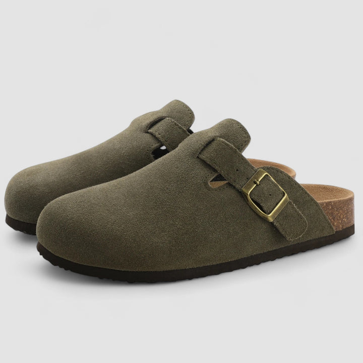 Noora™ | Livia – Des slip-ons confortables en daim avec soutien orthopédique