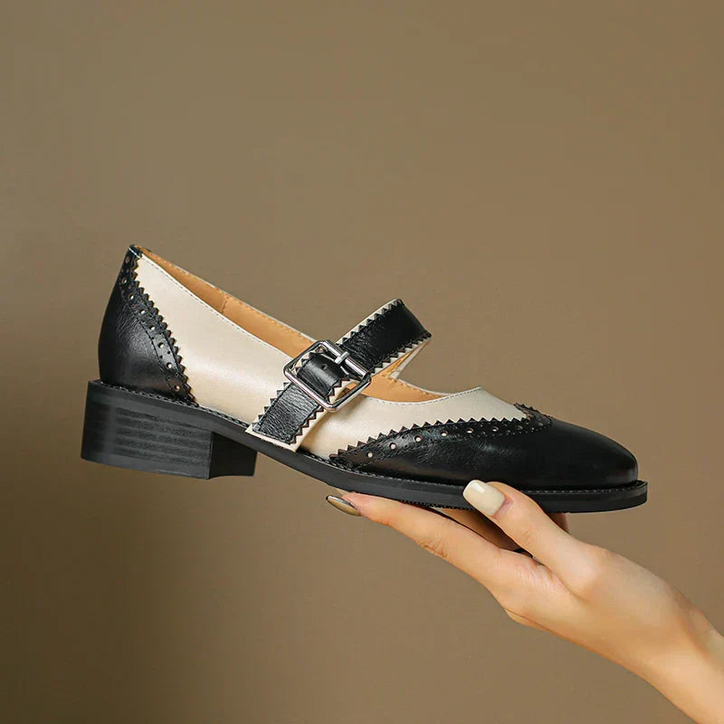 Mary-Jane™| Miana Cuir Mary Janes