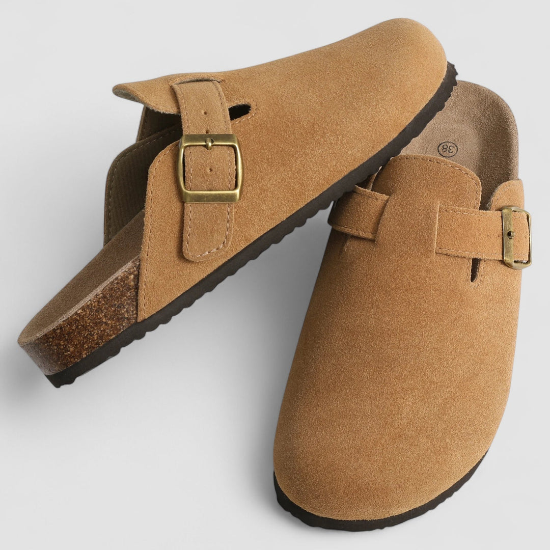 Noora™ | Livia – Des slip-ons confortables en daim avec soutien orthopédique
