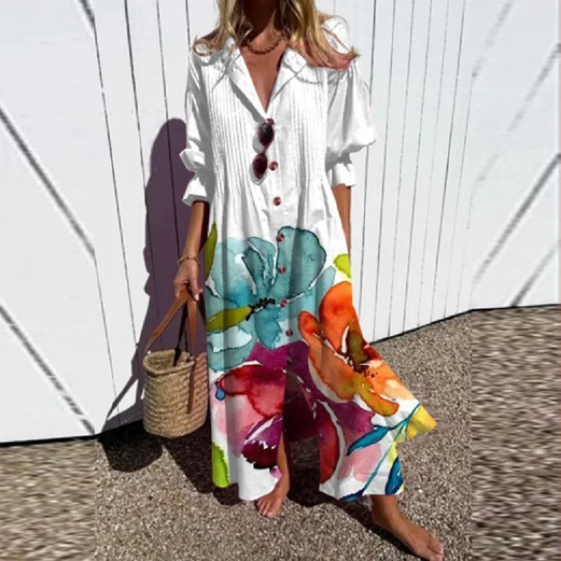 Lily | Robe Maxi Éclatante