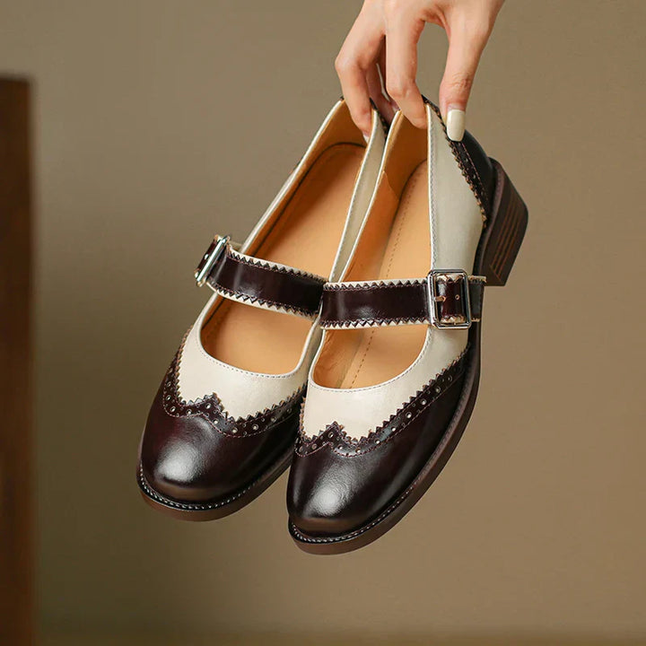 Mary-Jane™| Miana Cuir Mary Janes