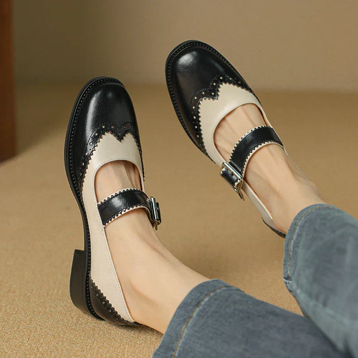 Mary-Jane™| Miana Cuir Mary Janes