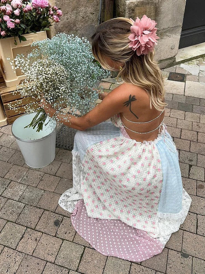 Viviana™ | Robe Patchwork avec Bretelles