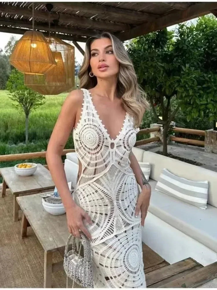 Liselotte™ | Robe Maxi avec décolleté en V