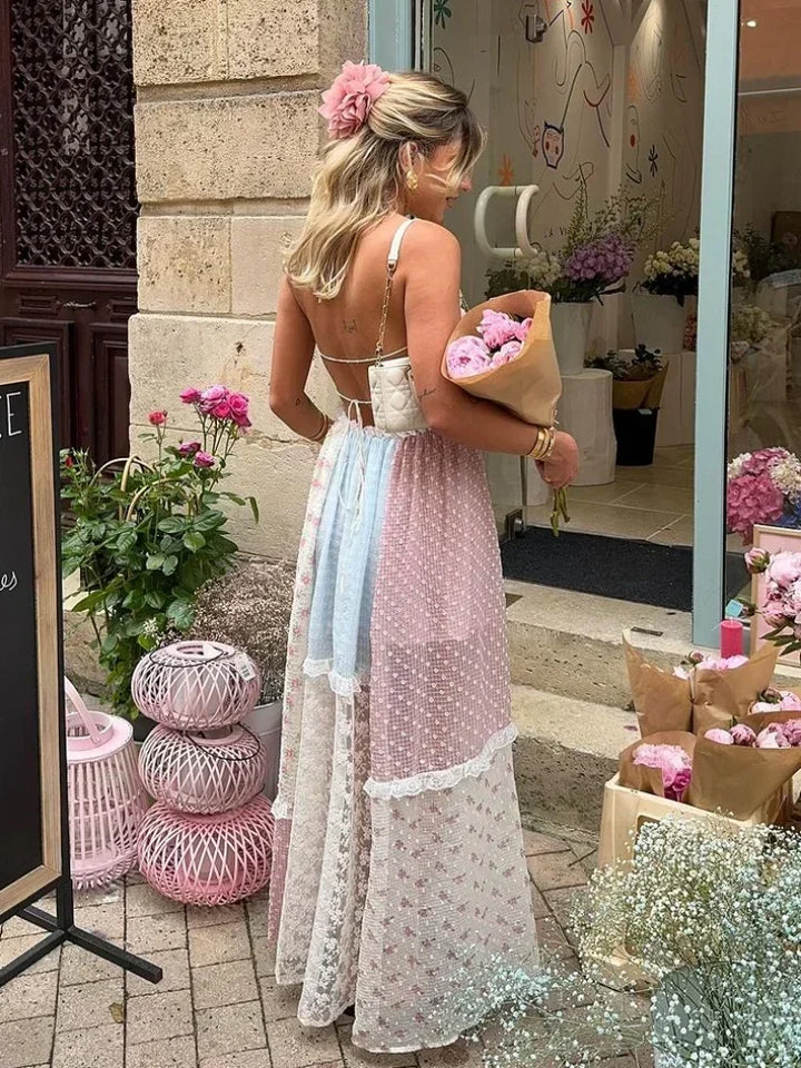 Viviana™ | Robe Patchwork avec Bretelles