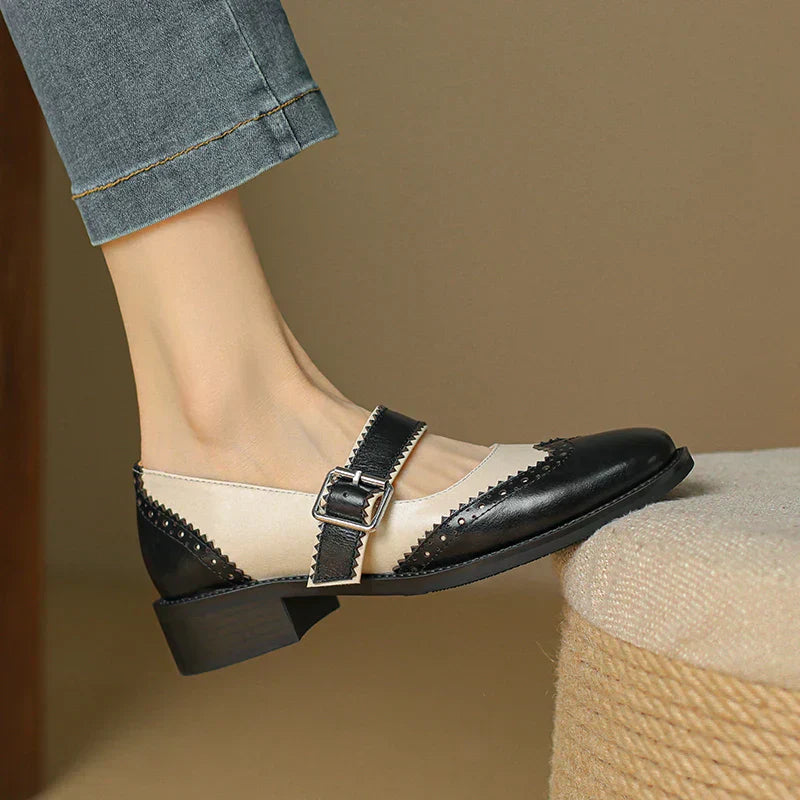 Mary-Jane™| Miana Cuir Mary Janes