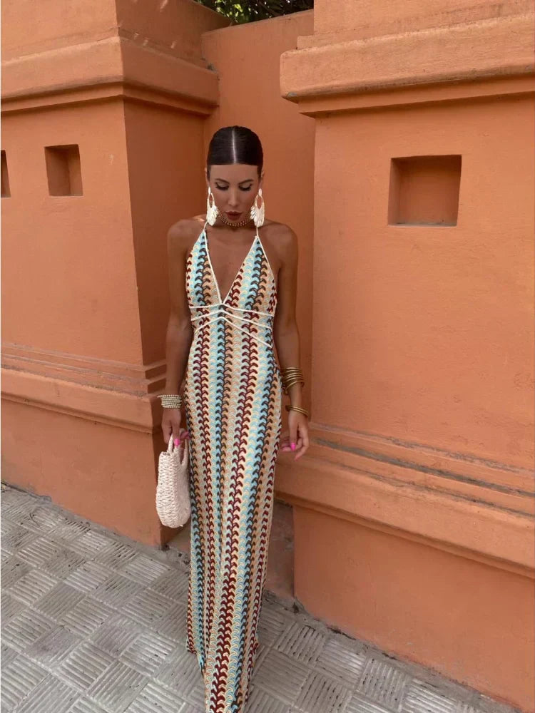Roxanne™ | Robe sans dos avec col halter
