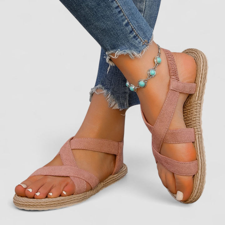Noora™ | Alma – Sandales légères avec bandes élastiques et semelle inspirée de la nature
