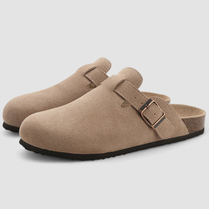 Noora™ | Livia – Des slip-ons confortables en daim avec soutien orthopédique
