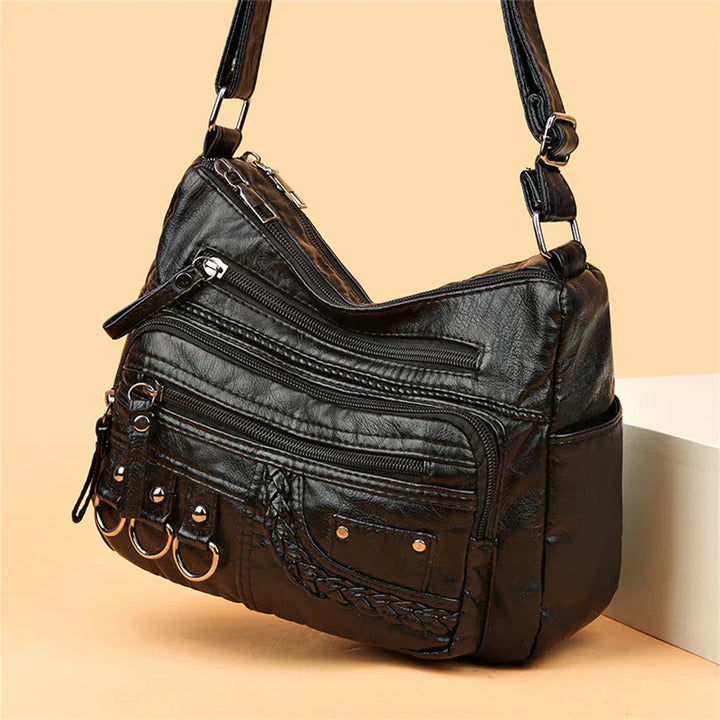 Olivia™ Vintage Charm | Sac à main zippé Luxe Doux