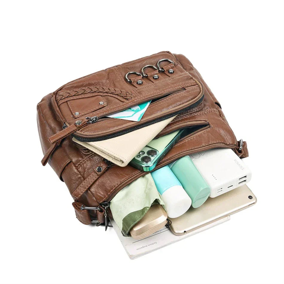 Olivia™ Vintage Charm | Sac à main zippé Luxe Doux