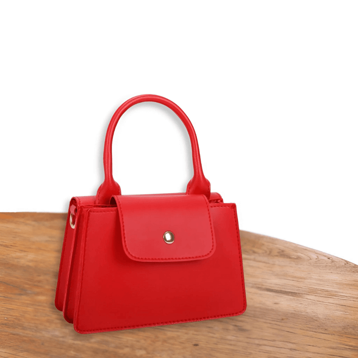 Sac à main femme | Mini sac structuré avec rabat et fermeture avant 4