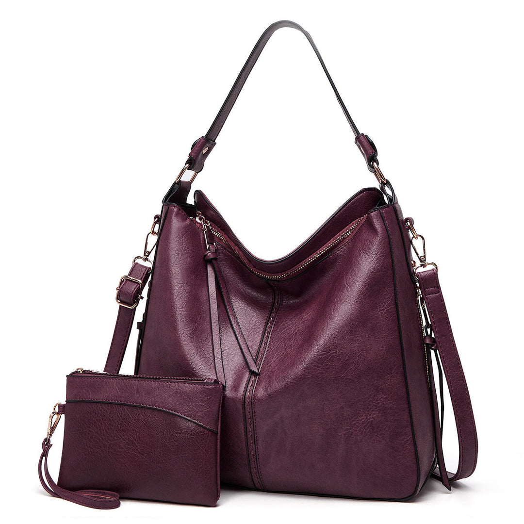 Sac bandoulière classique en cuir avec d'élégants détails dorés 13