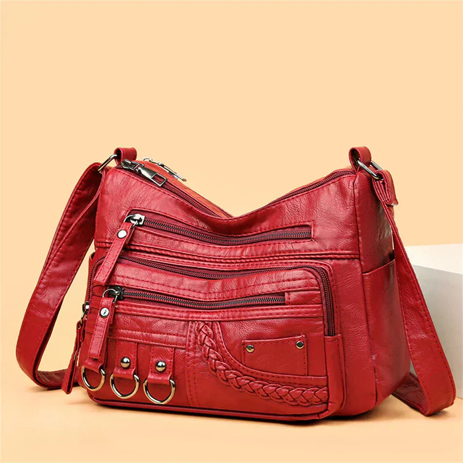 Olivia™ Vintage Charm | Sac à main zippé Luxe Doux