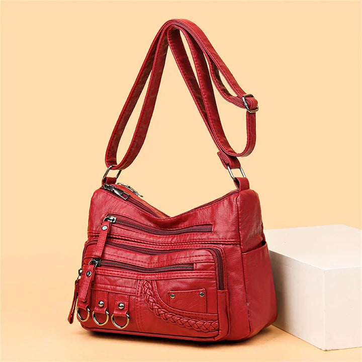 Olivia™ Vintage Charm | Sac à main zippé Luxe Doux