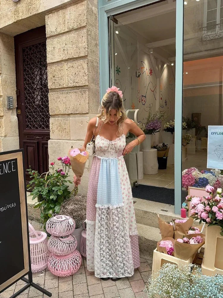 Viviana™ | Robe Patchwork avec Bretelles