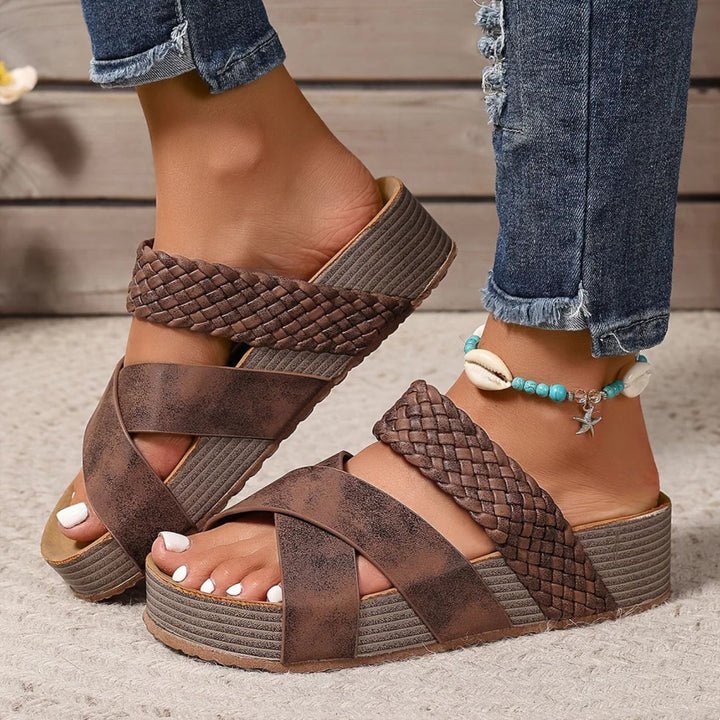 Sandales à bout ouvert pour femmes | Double bride 0