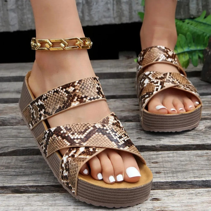 Sandales à bout ouvert pour femmes | Double bride 5