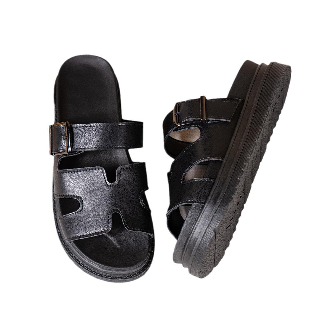 Sandales pour femmes - Sandales à semelle épaisse avec boucle | Été 4