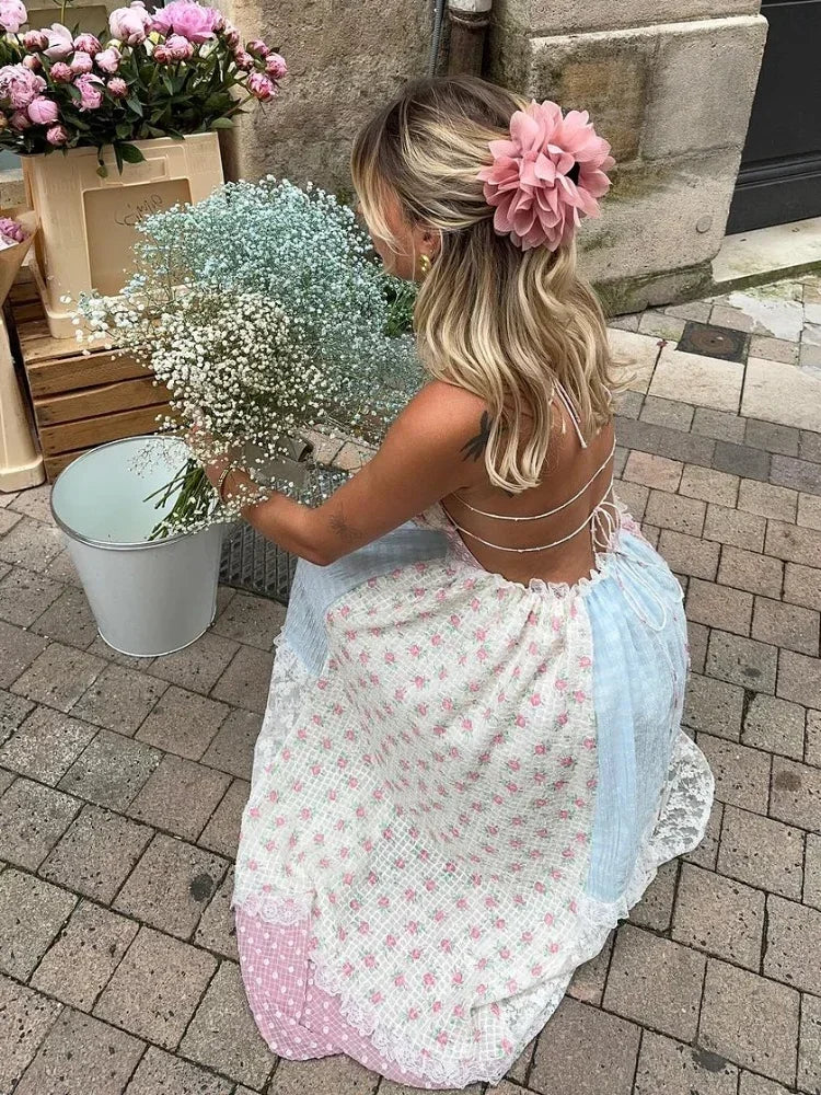 Viviana™ | Robe Patchwork avec Bretelles