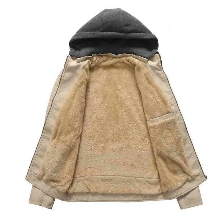 Enzo™ | Veste biker avec capuche amovible
