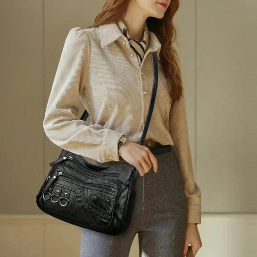 Olivia™ Vintage Charm | Sac à main zippé Luxe Doux