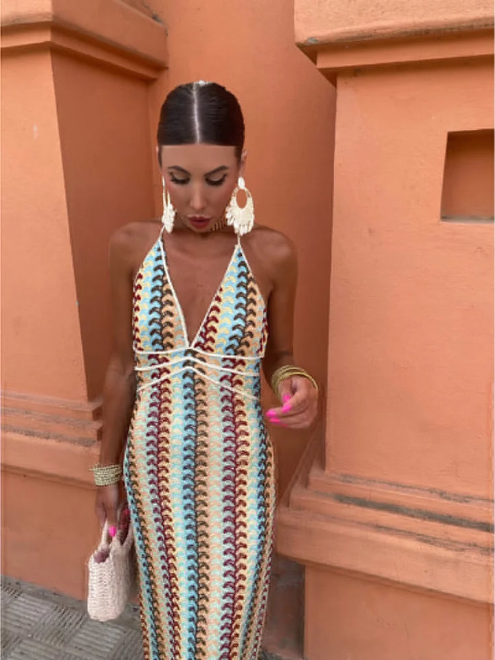 Roxanne™ | Robe sans dos avec col halter