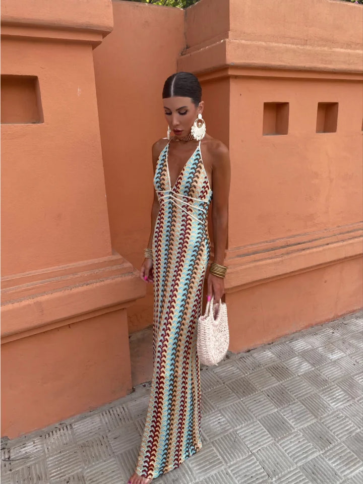 Roxanne™ | Robe sans dos avec col halter