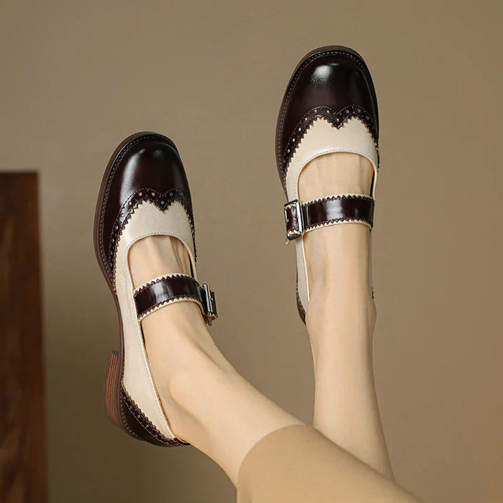 Mary-Jane™| Miana Cuir Mary Janes