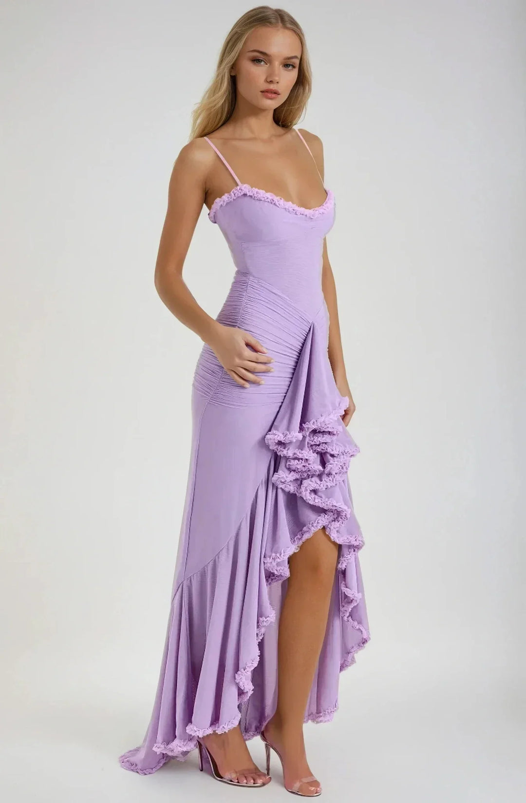 Clarissa™ | Robe Maxi en Maille Jaune