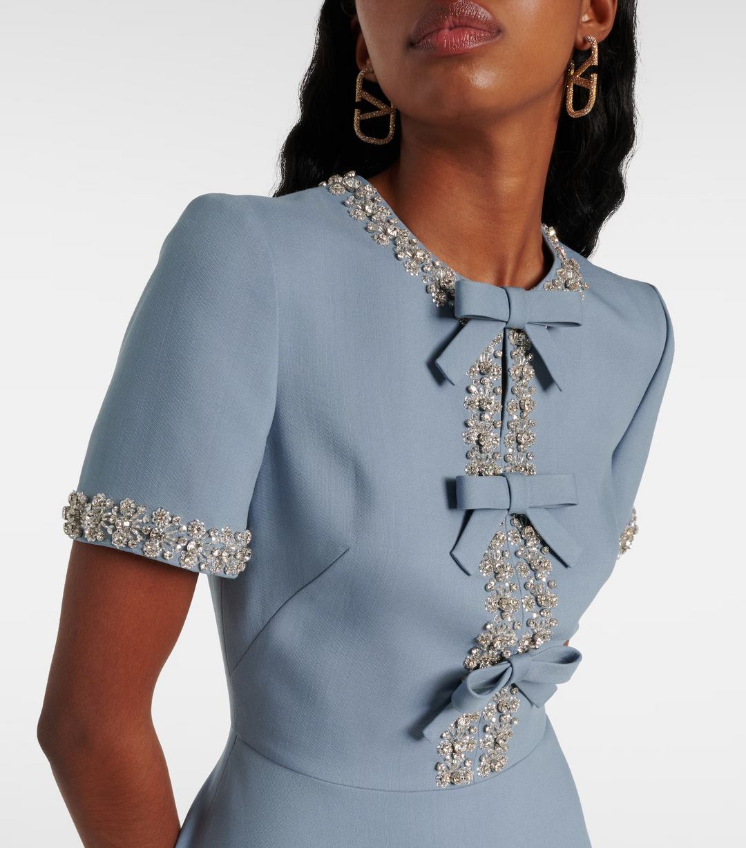 Raffaella™ | Robe Évasée avec Nœuds et Perles