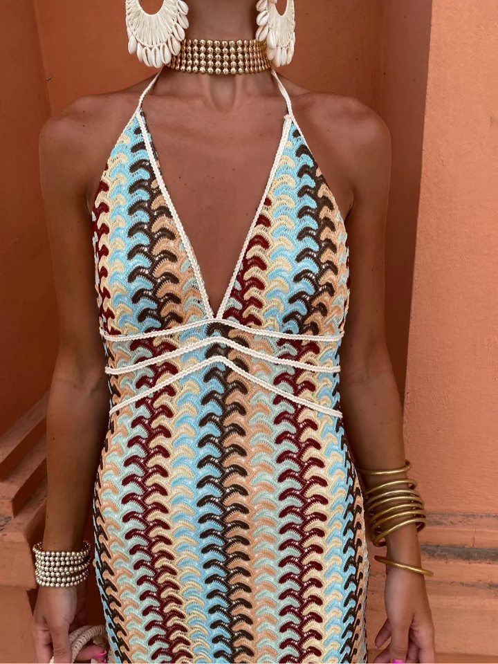 Roxanne™ | Robe sans dos avec col halter