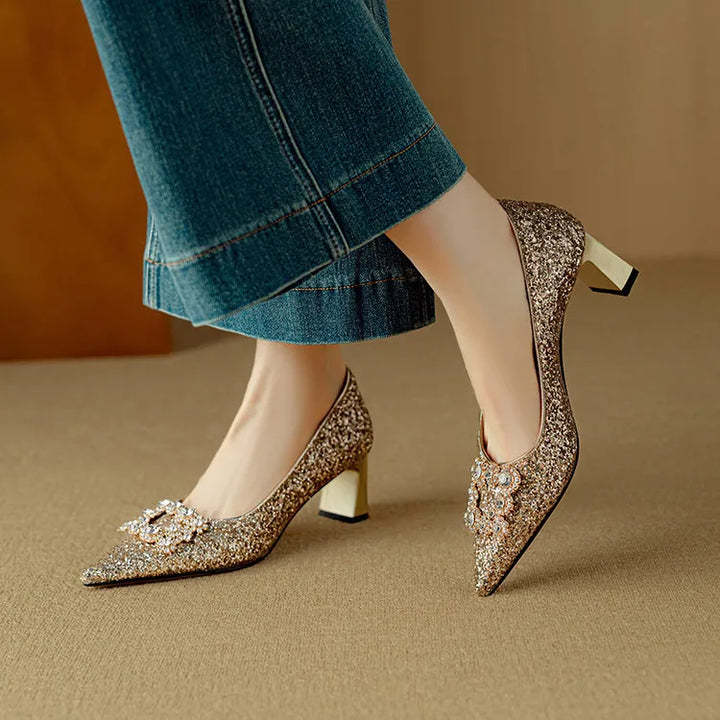 Mary-Jane™| Gloria Glitter Pumps
