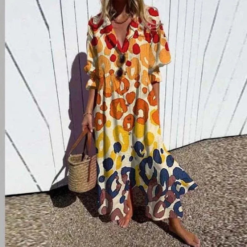 Lily | Robe Maxi Éclatante