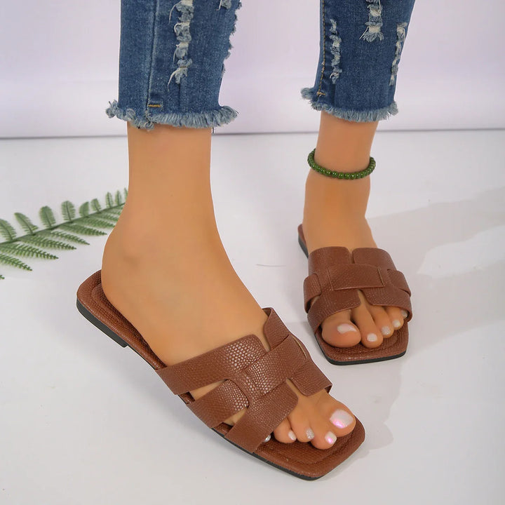 Noora™ | Celeste – Sandales élégantes avec design tressé