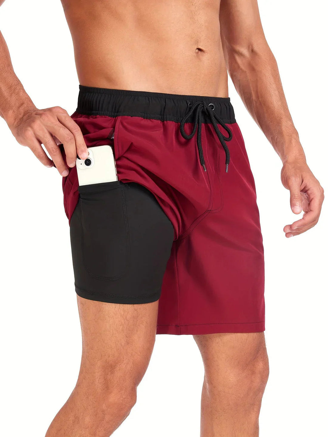 Short de bain athlétique à séchage rapide pour hommes 0