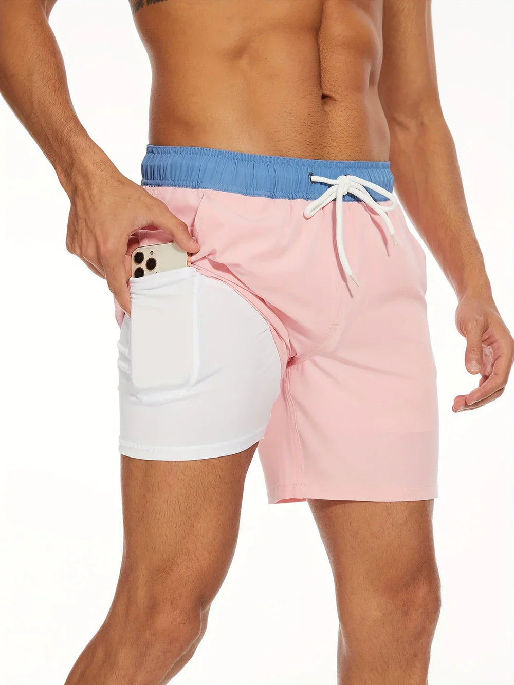 Short de bain athlétique à séchage rapide pour hommes 1