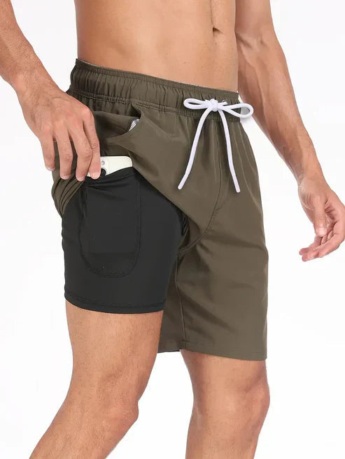 Short de bain athlétique à séchage rapide pour hommes 2