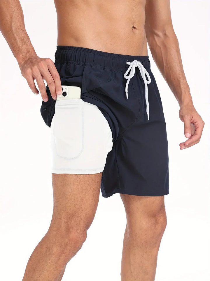 Short de bain athlétique à séchage rapide pour hommes 6