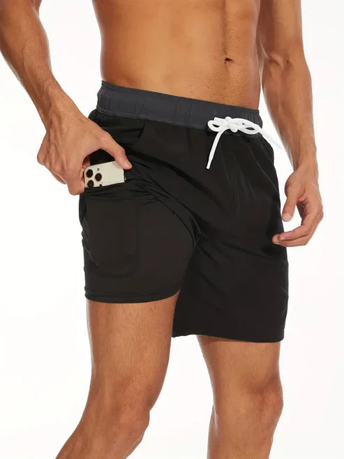 Short de bain athlétique à séchage rapide pour hommes 7