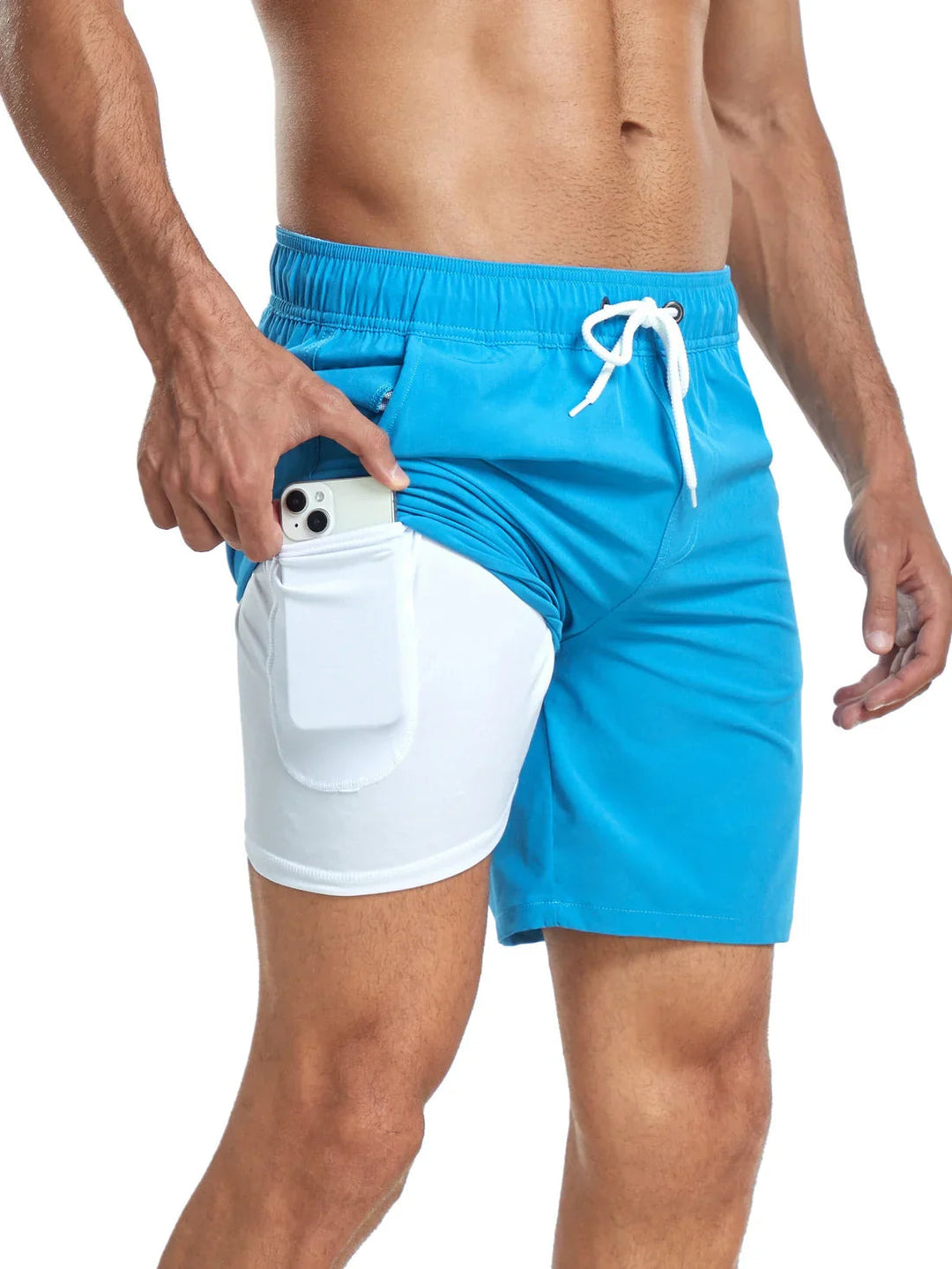 Short de bain athlétique à séchage rapide pour hommes 9