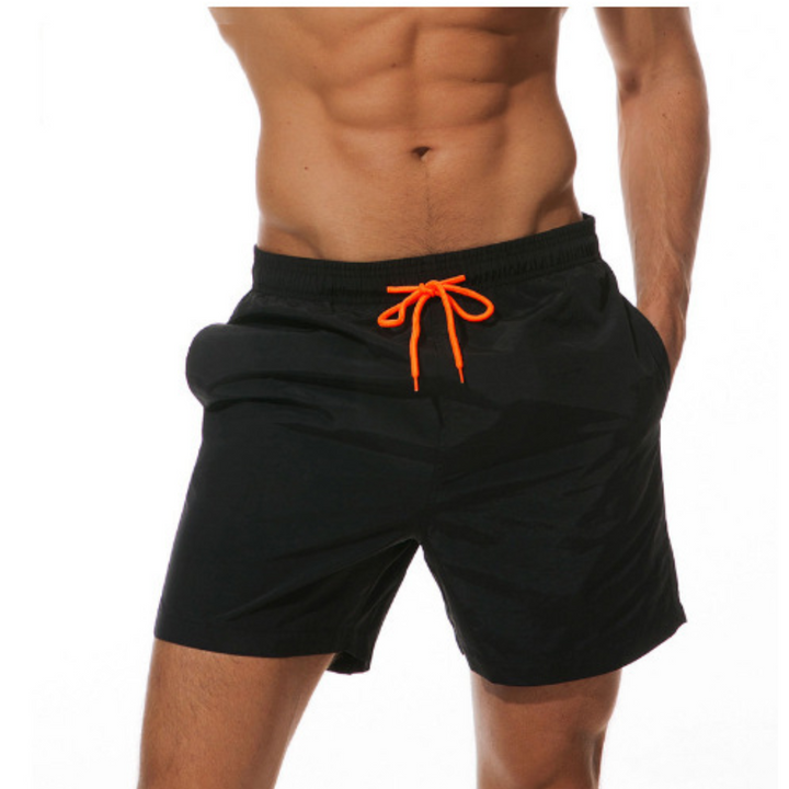 Short de bain homme taille mi-haute, coupe ample | Cordon de serrage 0