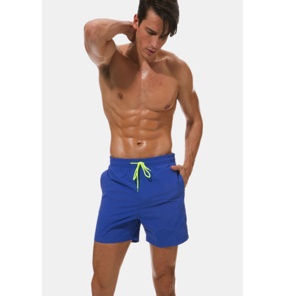 Short de bain homme taille mi-haute, coupe ample | Cordon de serrage 1